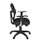 Harrison Swivel, Black Seat, Black Back, 23 W 21 L 35.5 H, Metal, Fabric Seat 5125BK - alternate 3